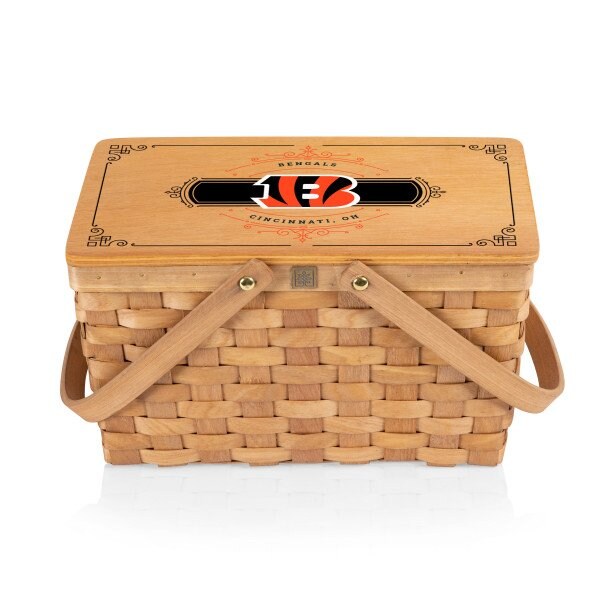 Picnic Time Family Of Brands Cincinnati Bengals - Poppy Personal Picnic Basket, (Beige) 124-00-299-076-2 - main