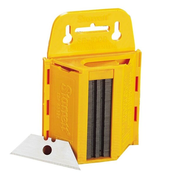 Ls Starrett PLASTIC DISPENSER WITH 100 BLADES SB-100D - main