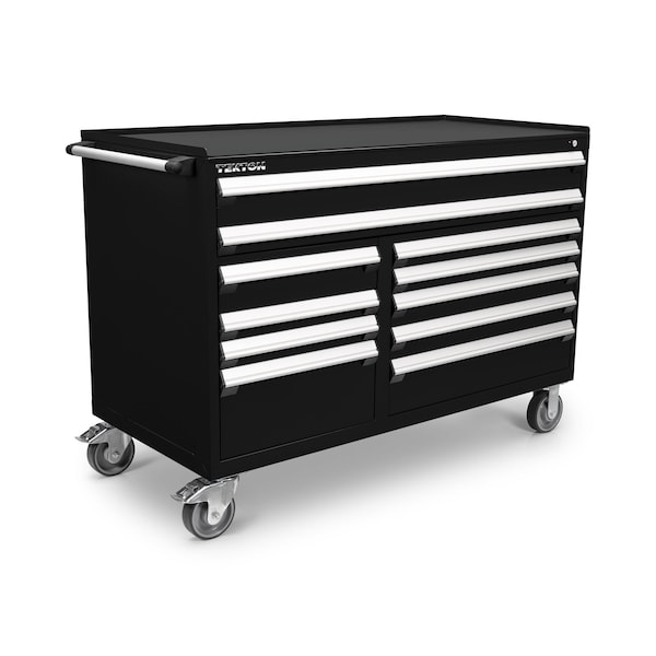 Tekton Rolling Tool Cabinet, 11 Drawer, Black, Steel, 60 in W x 27 in D x 41-1/2 in H OCL63102STM - main