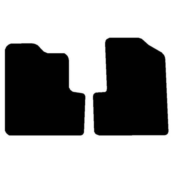 Ilc Replacement For Freightliner Fl120 Classic Year 1993 Black 2 Pc Front Floor Mats WZ-EFJF-E - main