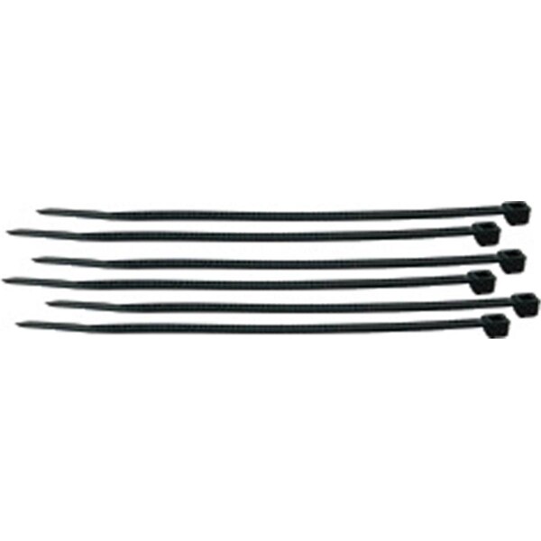 Soundwave Cable Tie, 6 in L, Black, 100 PK SO589979 - main