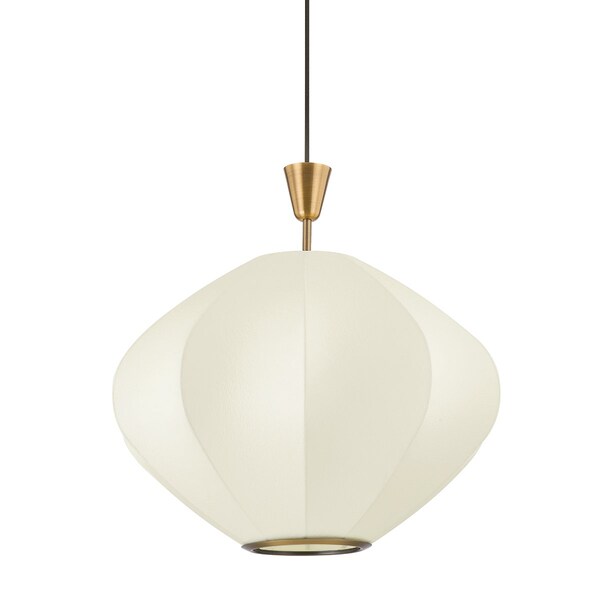 Troy Lighting Colin King X Arden 1 Light Pendant 22 In. Patina Brass F2722-PBR - main