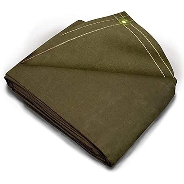 Tarps Now Tarps, 20 ft x 40 ft, 20 Mil, Olive Drab, Cotton Canvas CS-CWD12-2040 - main