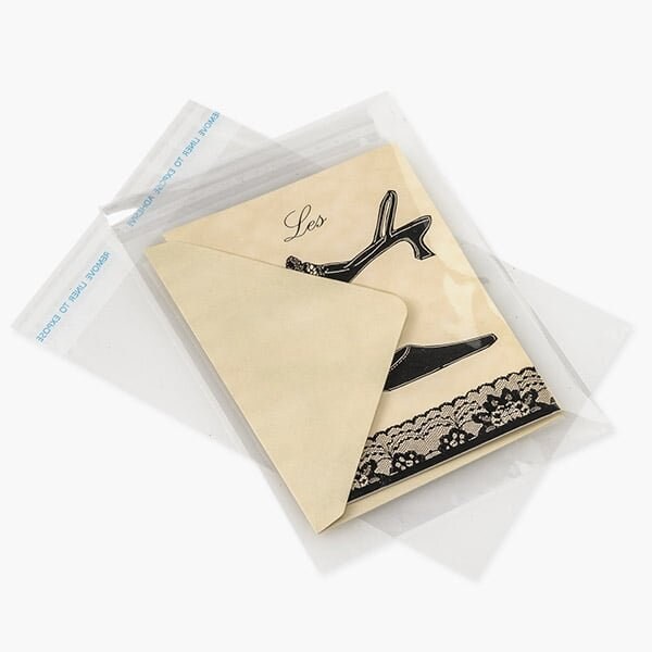 Nashville Wraps Clear Tape Resealable Cello Bags, 5.25x7.25 in, 1000PK CBA57B - main