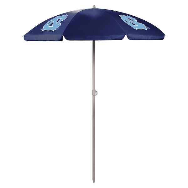 Picnic Time Family Of Brands NCAA North Carolina Tar Heels Outdoor Canopy Sunshade Beach Umbrella 5.5' 822-00-138-414-0 - main