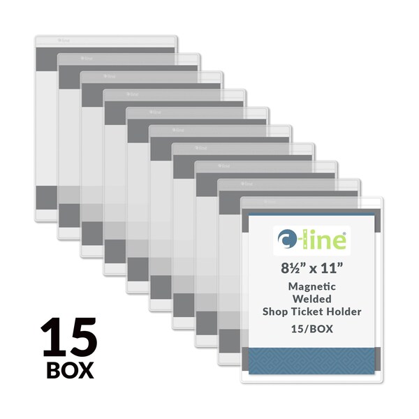 C-Line Products Shop Ticket Holder, Magnetic, 8.5x11", PK15 83911 - main