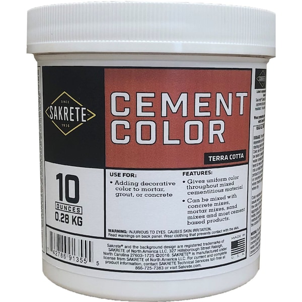 Sakrete Cement Color - Terra Cotta, 10 Ounces 129454 - main