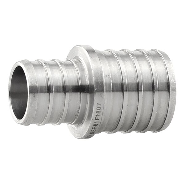 Boshart Industries 1 in. PEX X 3/4 in. D PEX Stainless Steel Coupling PE-PS-C1007 - main