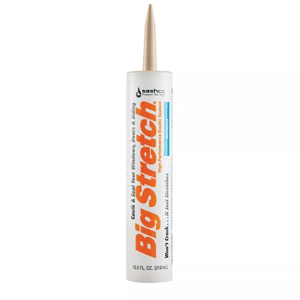 Sashco Big Stretch 10.5 Oz. Acrylic Elastomeric Caulk Almond 10002 - main