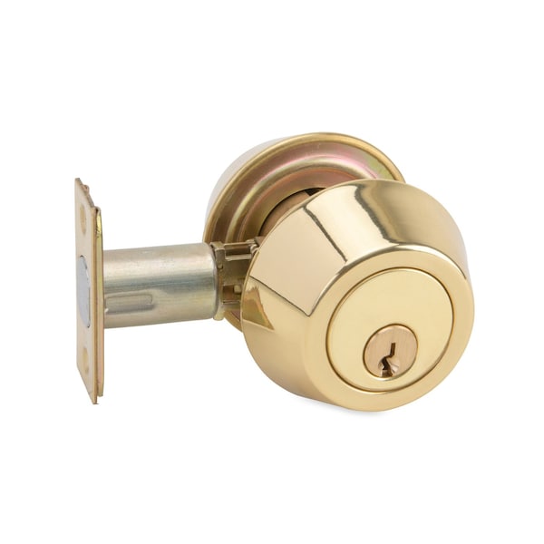 Trans Atlantic Co. DB200 Series Standard-Duty Residential Double Cylinder Tubular Deadbolt, Grade 2 in Bright Brass DL-DB260-US3 - main
