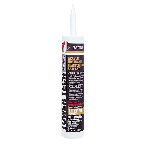 Tower Sealants Tower Tech2 Sealant, Off-White, 60 min Curing, -40 to 180 deg F, 10.1 fl-oz Cartridge TS-00142 - main