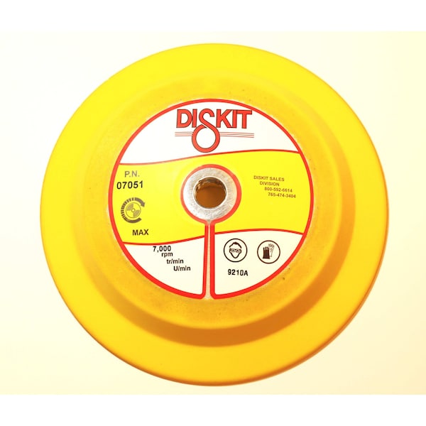 Diskit Diskit Abrasive Sanding Pad 07051: Firm, 7", canvas, 0 Hole, Flex Profile MADE IN USA 07051 - main