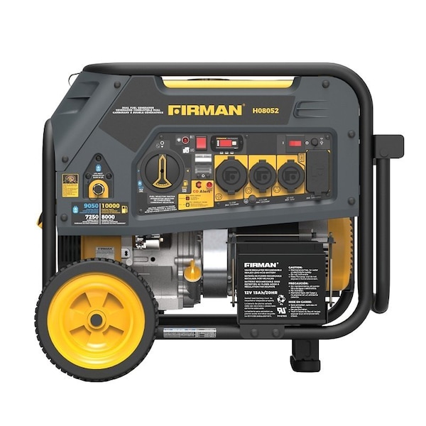 Firman Hybrid Series Dual Fuel Portable Generator with Co-Alert, 33 A, 120/240V, Gasoline, LPG, 8 gal Tank H08052 - main