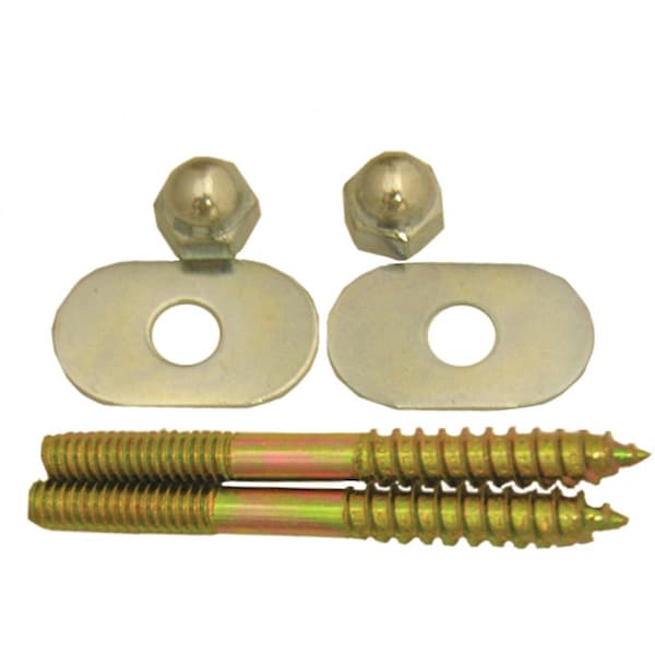 Westlake Pipe & Fittings 1/4''x2-1/2''Die Cast Metal Toilet Screws 4/1/3611 - main