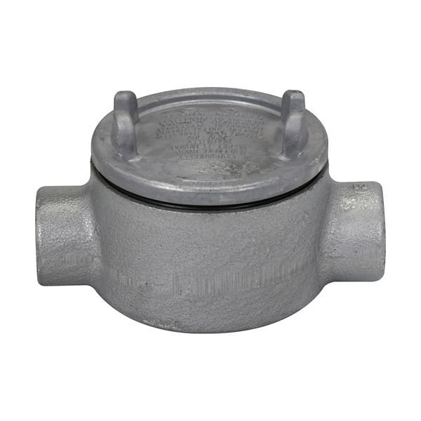 Crouse-Hinds Eaton Crouse-Hinds series Condulet GUA conduit outlet box with cover GUAC36SA - main