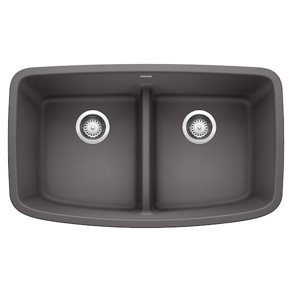 Blanco Valea Equal Double Low Divide, Cinder 442196 - main