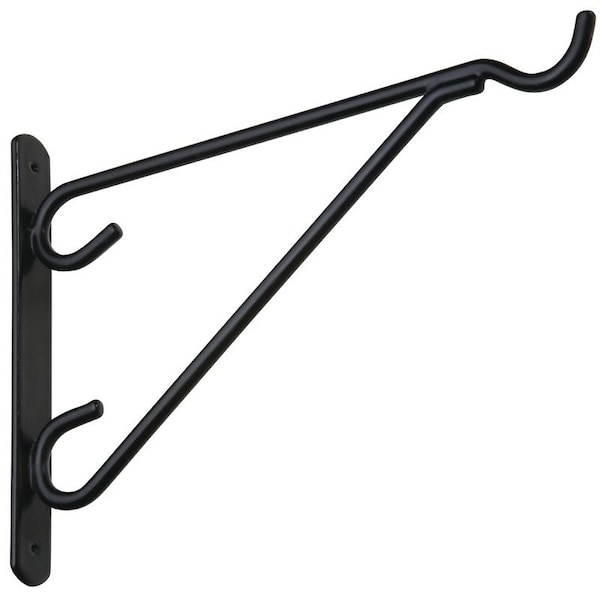 National Hardware V2652 Series Outdoor Bracket, 13.07 in L, 10.12 in H, Steel, Black N274-647 - main