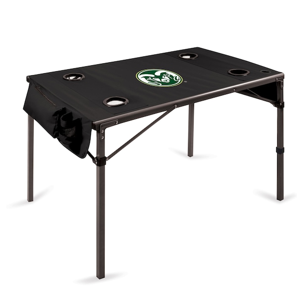 Picnic Time Family Of Brands NCAA Colorado State Rams Travel Table Portable Folding Table, Camping Table, Outdoor Table 799-00-179-134-0 - main