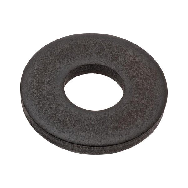 Zoro Select Flat Washer, For Screw Size 3/8 in , Steel Black Oxide Finish Z9217-BOX - main