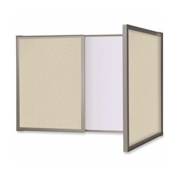 Ghent 24"x36" Melamine Dry Erase Board Cabinet 41300 - main