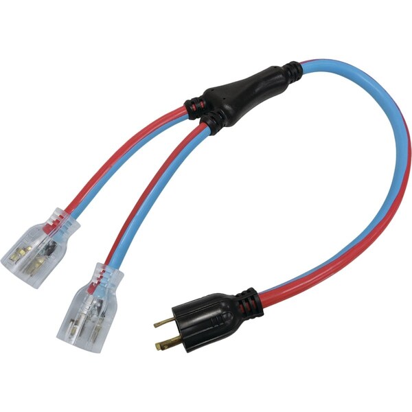 Channellock 3 Ft. 10/3 STOW Generator Y-Cord GC-STOW103-3-B&R - main