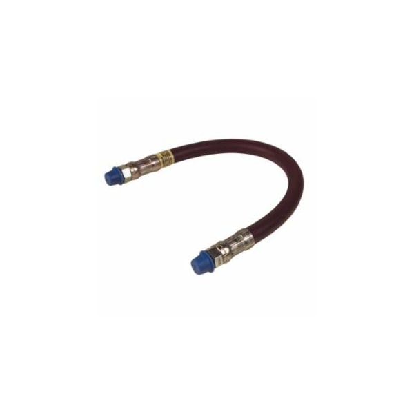 Alemite Grease Gun Extension Hose, 24 in L, Elastomeric, 1/8 in NPTF(M), 4,800 psi, Orange 025-317850-2 - main