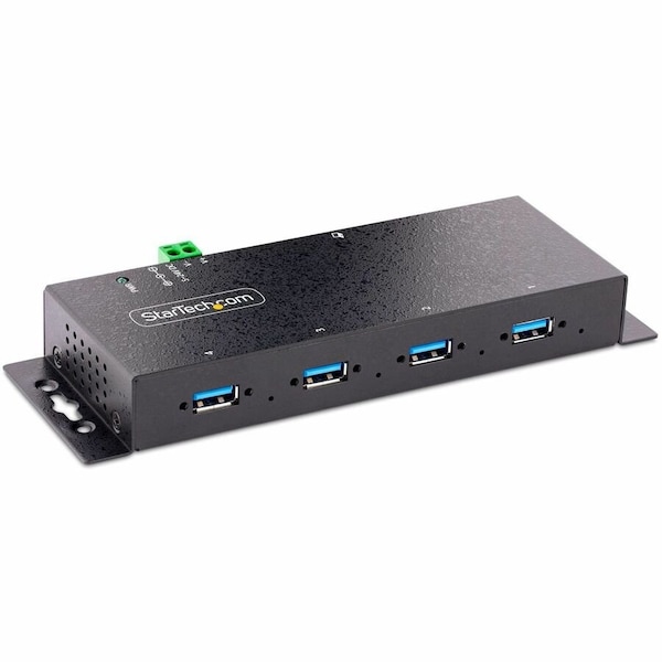 Startech.Com 4-Port Industrial USB USB 3.0 5Gbps Hub - Rugged USB Hub w/ESD and Surge Protection - 5G4AINDNP-USB-A-HUB - main