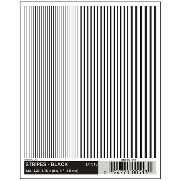 Woodland Scenics Stripes - Black WOO513 - main