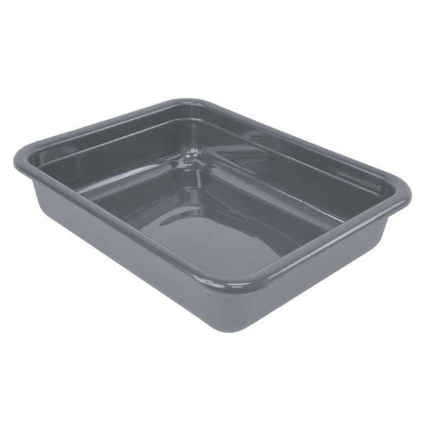 Quantum Storage Systems BUS/UTILITY TUB 20in x 15in x 5in, FLAT BOTTOM PP GRAY FSB-20155GY - main