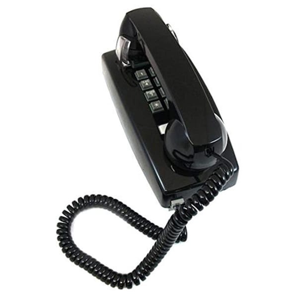 Cortelco 255400VOE20MD Wall Valueline Corded Telephone VOE Black ITT-2554-VOE-BK - main