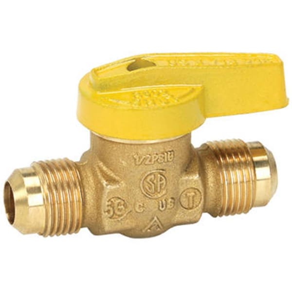 Gourmetgalley VGV1LHT2BB 0.38 Flare x 0.38 In. Flare Ball Valve GO595601 - main