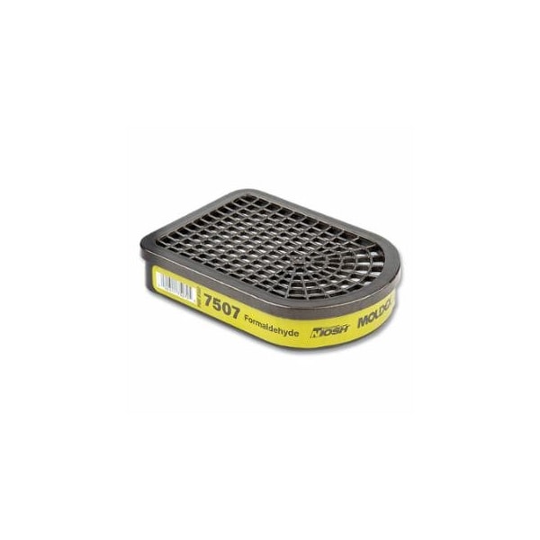Moldex 7000/7800/9000 Series Semi-Rectangular Gas/Vapor Cartridge, Formaldehyde, for Respirator, 30PK 507-7507 - main