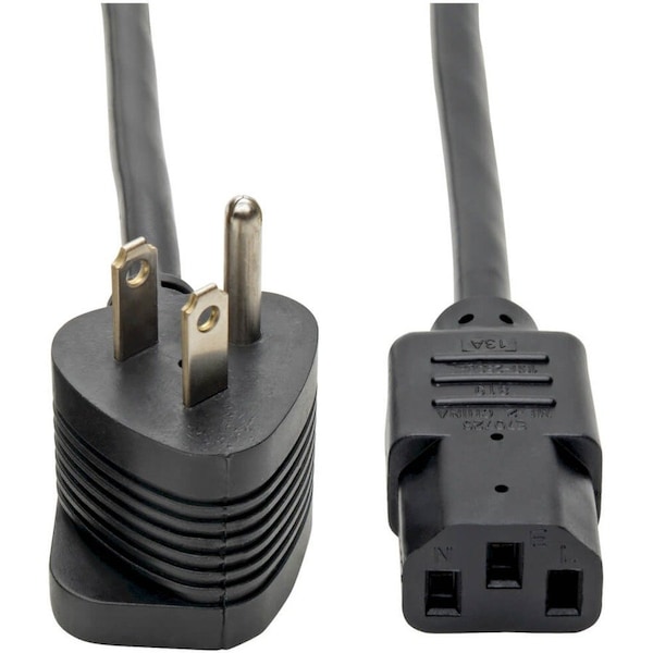 Eaton Tripp Lite Series Piggyback Extension Cord, NEMA 5-15P/5-15R to C13 - 13A, 125V, 16 AWG, 6 ft. P006-006-515MF - main