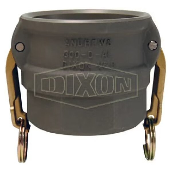 Dixon Type D Cam and Groove Coupler, 6 in Nominal, Female Coupler x FNPT End Style, Aluminum, Domestic 600-D-ALH - main