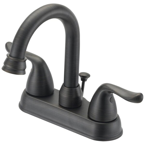 Boston Harbor Lavatory Faucet, 1.2 gpm, 2-Faucet Handle, 3-Faucet Hole, Metal/Plastic, Venetian Bronze TQ-5111080RW - main