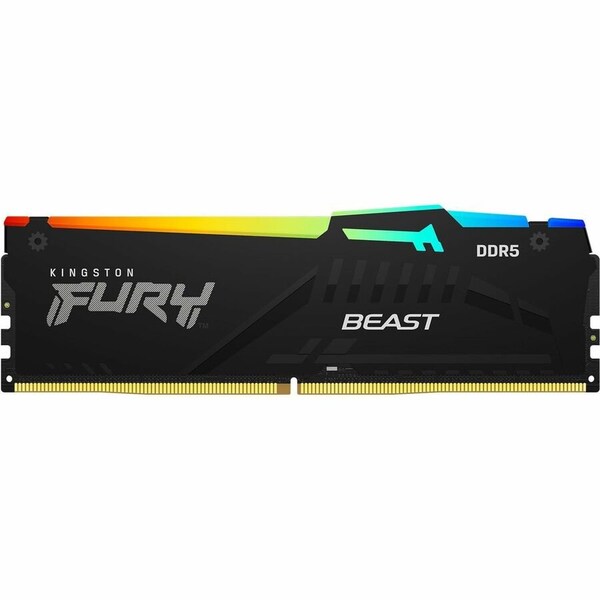 Kingston 128GB 5200MT/S DDR5 CL40 DIMM KIT OF 4 FURY BEAST RGB XMP KF552C40BBAK4-128 - main