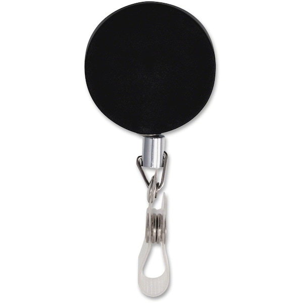 Advantus Lanyards, Hvy Dty, Bk/Slv, PK12 75406 - main