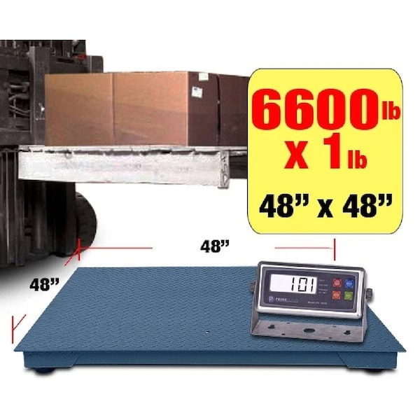 Prime Systems New NTEP Pallet Scale 4x4 Floor Scale 48x48 Heavy Duty 6600 lb PS-6600-4848-NTEP - main