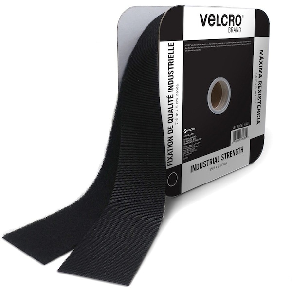 Velcro Brand reg Industrial Fastener Tape, Black VEK30081 - main