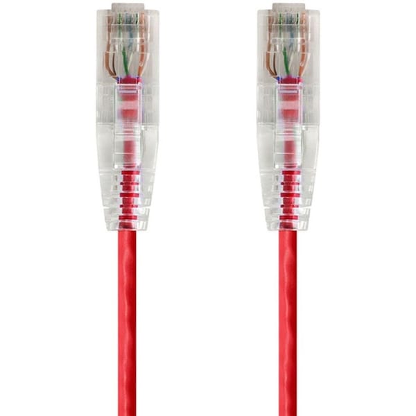 Monoprice Slim Cat6 Utp Cable 5 ft.Red 14810 - main