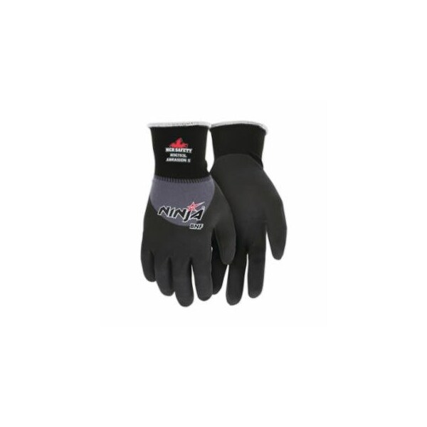 Mcr Safety Ninja BNF Gloves, Medium, Black/Gray, 12PK 127-N96793M - main