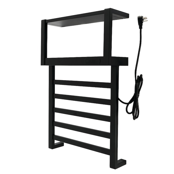 Kingston Brass Wall Mount Plug-In Towel Warmer, Matte Black DTC182830 - main