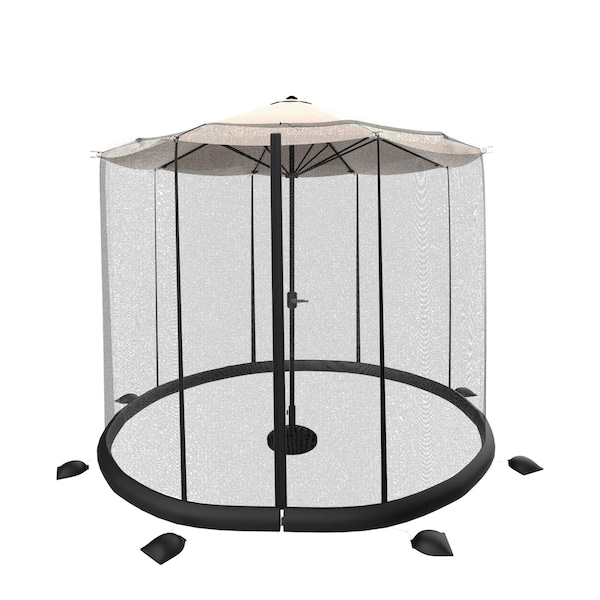 Pure Garden Patio Umbrella Mosquito Net-Bug Screen for 9' Patio Table Umbrellas & Furniture 50-LG1206 - main