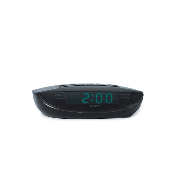 Rdi Clock Radio Black Blue LED Each CLK-RAD-908-BLU - main