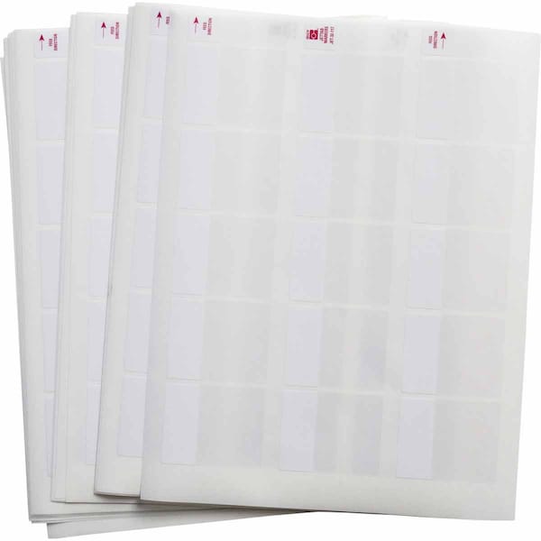 Brady JetTab Self-Laminating Vinyl Lbls 2.25 in H x 1.8 in W White, Clear 34/PK, 34PK JET-32-117-0.5 - main