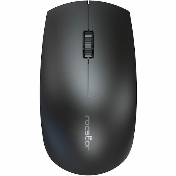 Rocstor Mouse - Optical - Wireless - Radio Frequency - 2.40 GHz - Black - 1200 dpi Y10P041-B1 - main