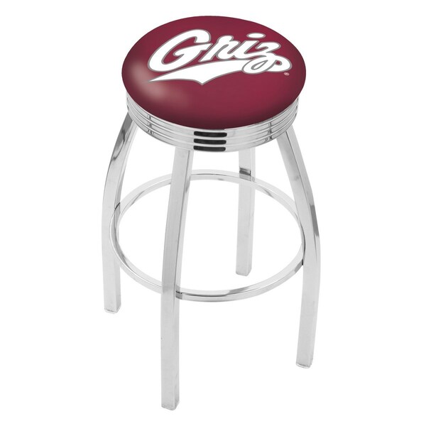 Holland Bar Stool Co 30" Chrome Montana Swivel Bar Stool, Accent Ring L8C3C30MontUn - main