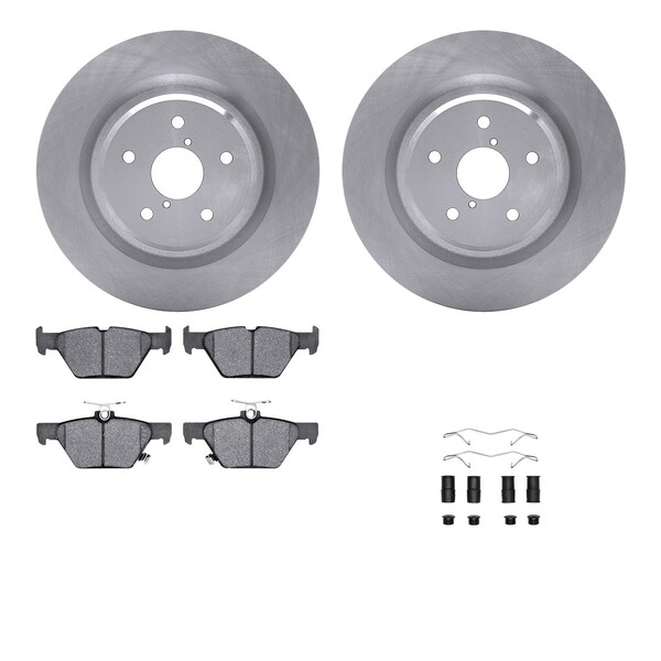 Dynamic Friction Co DFC Brake Rotor with 5000 Brake Pads and Hardware Kit 6512-13228 - main