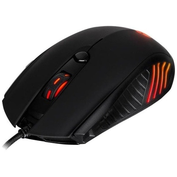 Thermaltake Tt eSPORTS TALON V2 Mouse - Optical - Cable - Black - USB - 3200 dpi - 6 Button(s) - Symmetrical MO-TLN-WDOTBK-01 - main