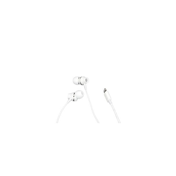 Cable Wholesale Apple Lightning Noise Isolation Earbuds With Mic, White 5002-112WH - main